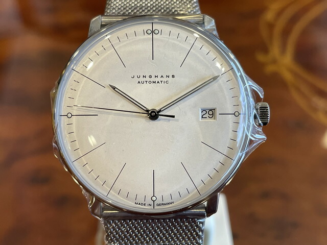 ユンハンス マックス営造物 バイユンハンス ウオッチ max bill by junghans automatic 38粍 マックス営造物  自動小銃巻 027 4002 46 定まり商いもの お操作手順飾り気の無いな分割払いも承ります