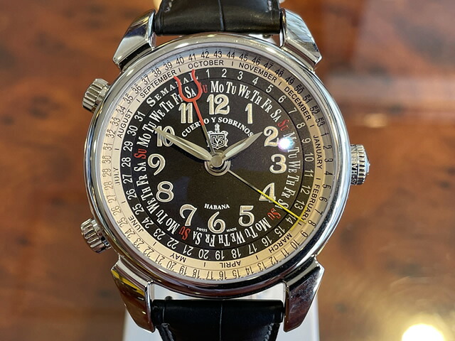 クエルボイソブリノス 腕時計 トルピード・ヒストリアドール・セマナル Ref.2853-1N 【日本正規輸入品】 お手続き簡単な分割払いも承ります。月づきのお支払い途中で一括返済することも出来ますのでご安心ください。|e-優美堂店