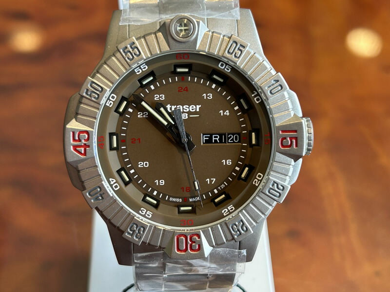 トレーサー 腕時計 traser 時計 P99 T Tactical タクティカル ブラウン チタン 46mm 9031614 メンズ 正規輸入品 優美堂のトレーサー 腕時計は、国内2年保証のついた日本正規品です。お手続き簡単な分割払いも承ります