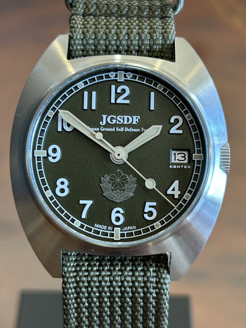 KENTEX ケンテックス 腕時計 JSDF クラシック スタンダード 陸上自衛隊モデル グリーン文字盤 S798M-01