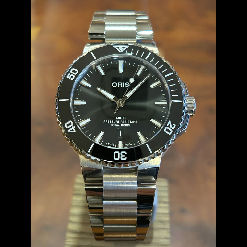 オリス ORIS アクイスデイト AQUIS ダイバーズウォッチ 腕時計 43.5mm メンズ 自動巻き 01 733 7789 4154-07 8 23 04PEB 正規輸入品|e-優美堂店