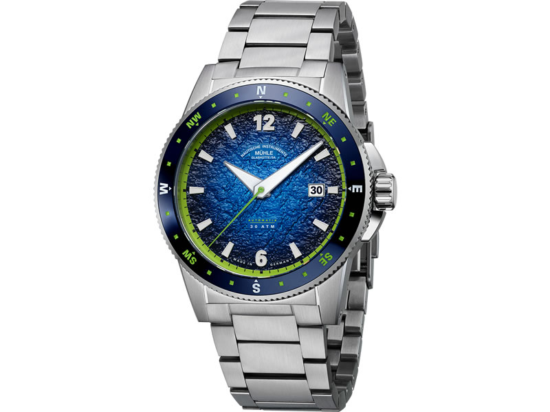 ミューレグラスヒュッテ 腕時計 Sportivo Compass Date スポーティヴォ コンパス デイト M1-52-22-MB 正規代理店商品 送料無料｜ｅ-優美堂店