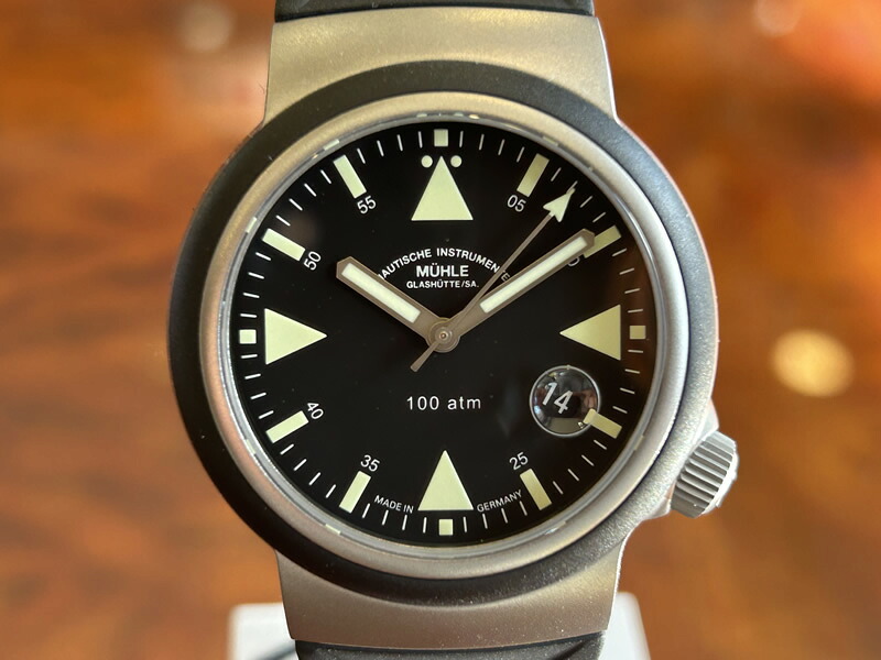 ミューレグラスヒュッテ ウオッチ S.A.R. Rescue-Timer レスキュータイマー 42粍 自動小銃一巻き （自動小銃）  M1-41-03-KB 【置き目代わりになる店商いもの】