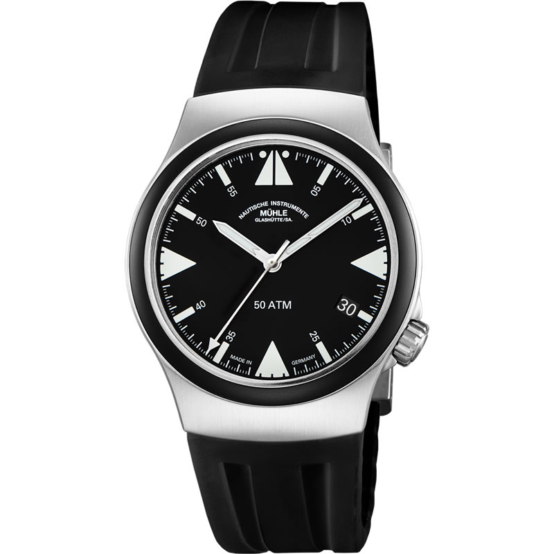 ミューレグラスヒュッテ 腕時計 S.A.R. MISSION-TIMER TITAN ミッションタイマー チタン 43mm 自動巻き （オートマチック） M1-51-03-KB 【正規代理店商品】
