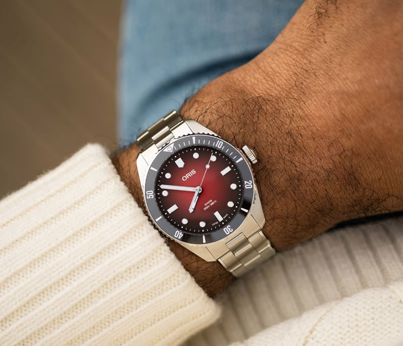 限定250本 ORIS オリス X RedBar リミテッドエディション II 39mm レッドダイヤル メンズサイズ 腕時計 0173377954018-Set 送料無料 正規輸入品