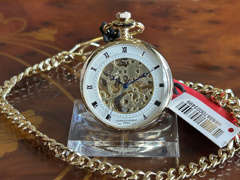 チャールズ・ヒューバート 手巻き式 ポケットウォッチ 懐中時計 コレクション 42mm 3802 / 9835112