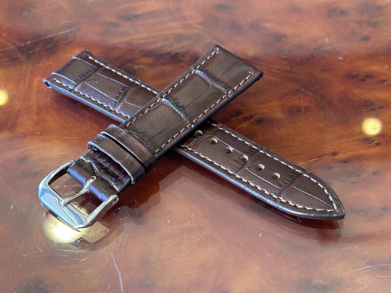 ツェッペリン 腕時計 ZEPPELIN 100周年記念モデル 7662-1専用  20mm 純正 レザーベルト バンド のみの販売 （時計はつきません）