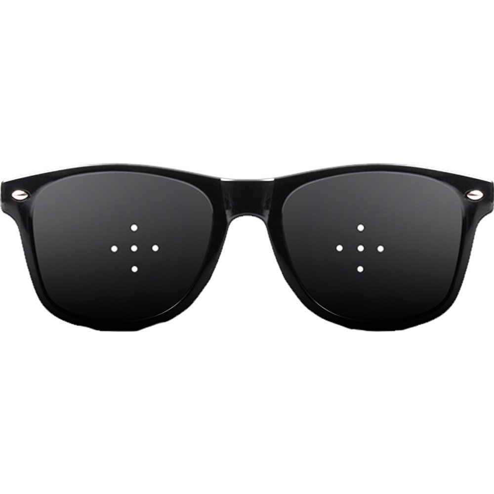 楽天市場 メール便対応 視力トレーニングメガネ 穴あき眼鏡 ピンホール 回復 眼筋 鍛える 矯正 予防 疲れ眼 眼精疲労 遊活館