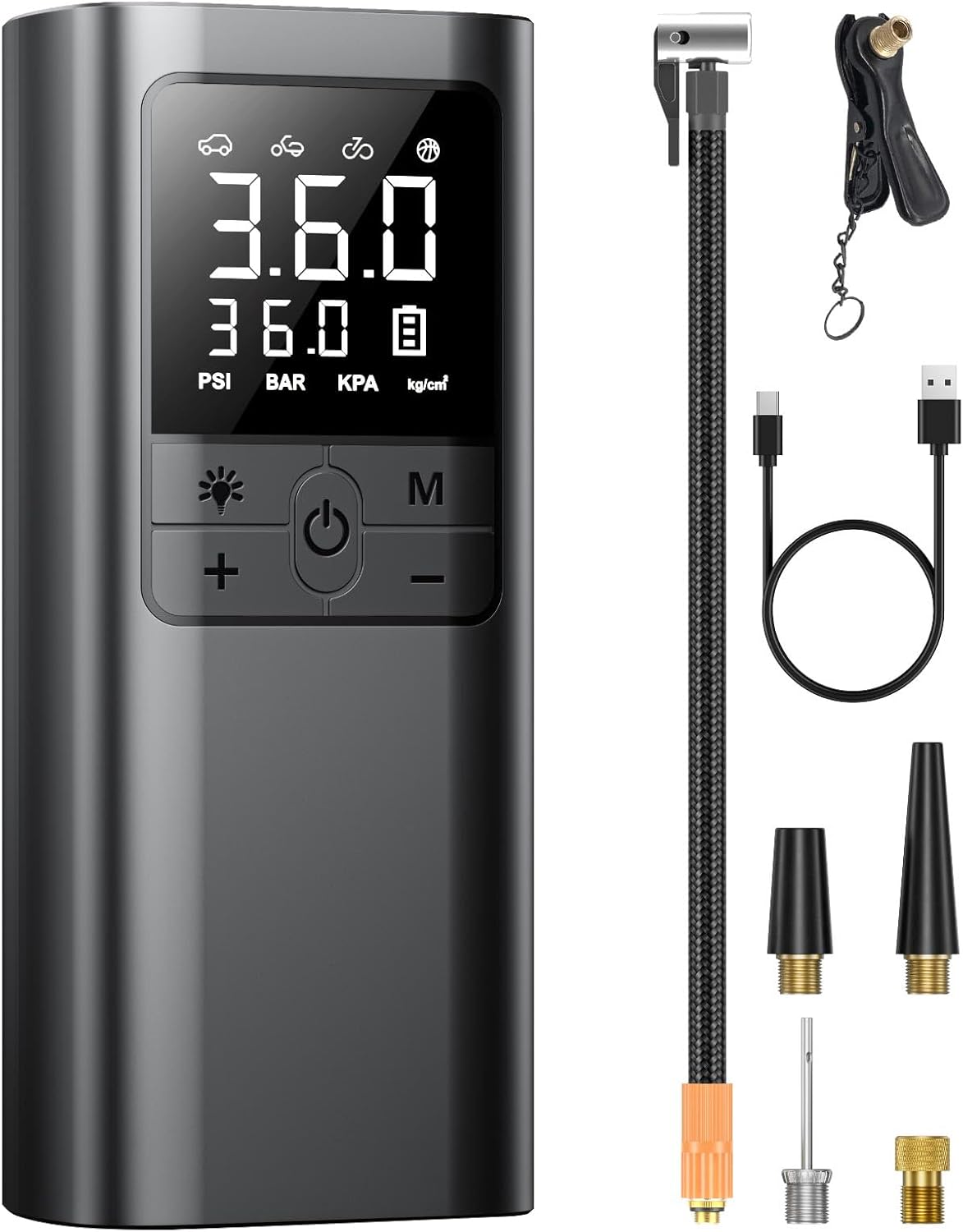 Philoent 自転車 空気入れ 電動空気入れ 超小型 車 エアポンプ 自動 Amazon | Philoent 自転車 空気入れ 電動空気入れ 車 7800mAh