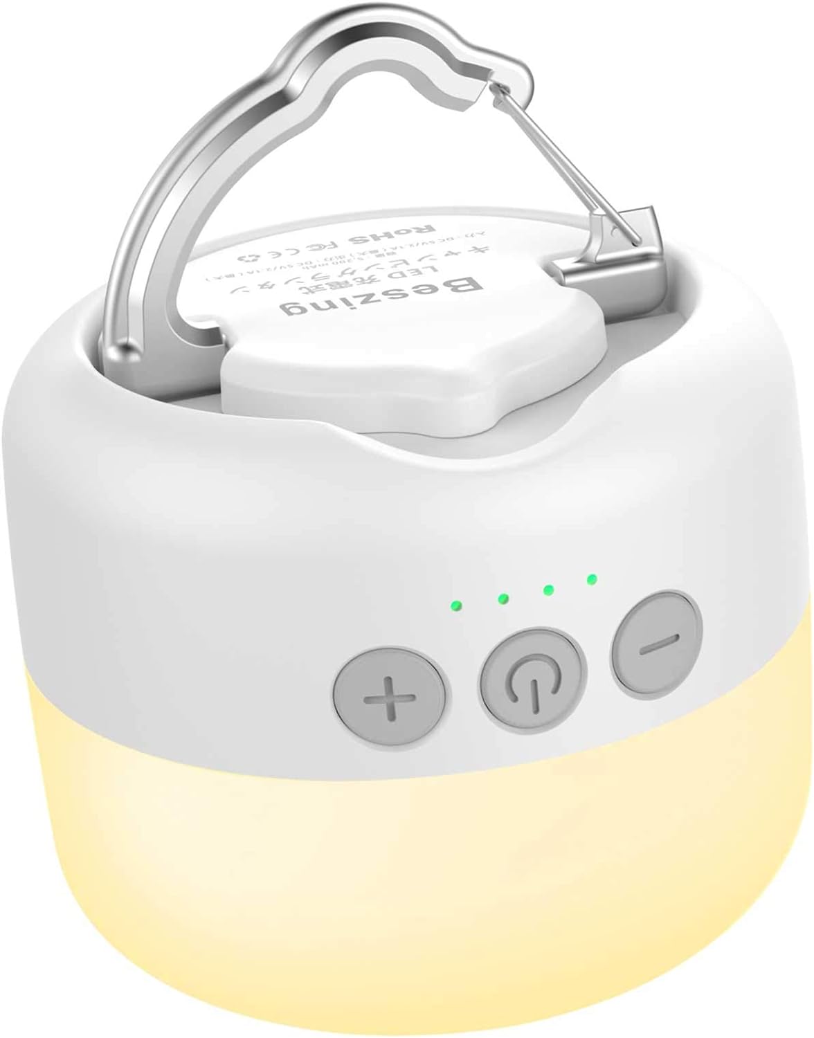 Beszing LEDランタン 光色・輝度記憶搭載 3色切替 無段階調光 電球色 自然白 昼白色 5200mAh USB充電式 小型 暖色 マグネット式付き アウトドア携帯キャンプ用品/応急 防災 停電用【連続点灯255時間】