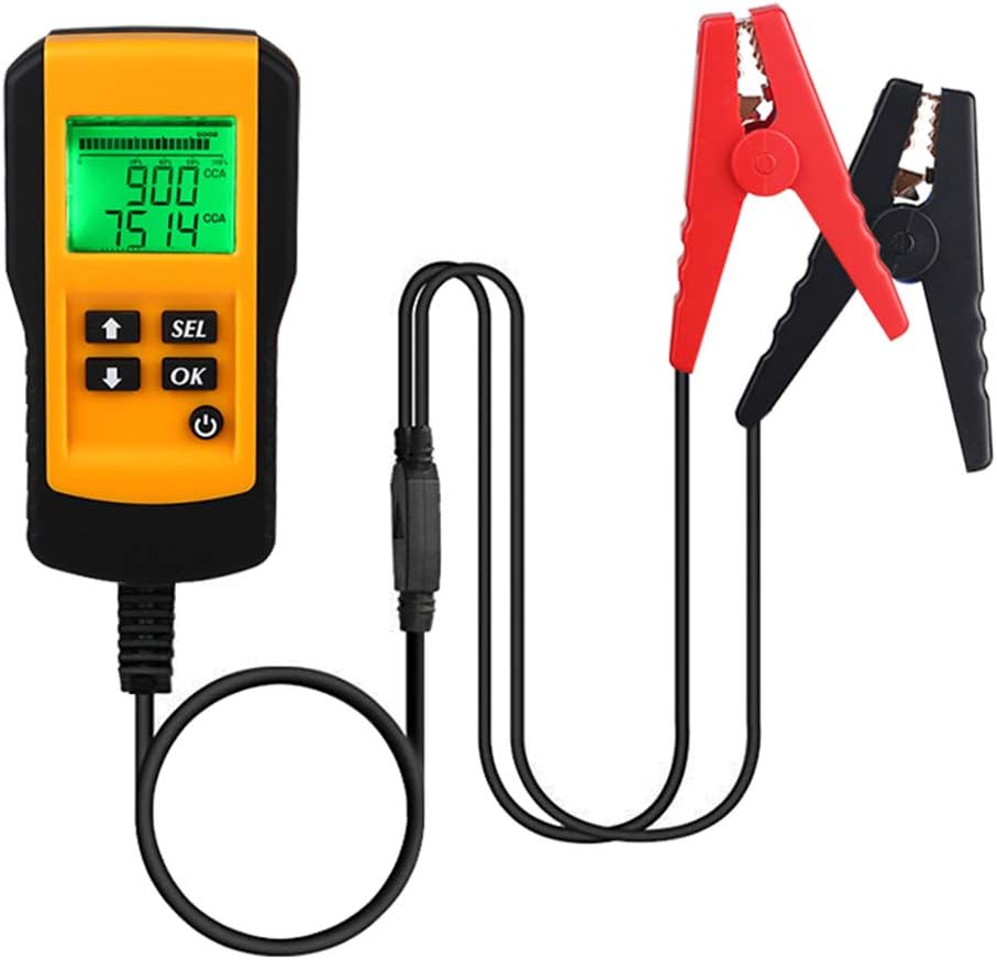ADPOW バッテリーテスター チェッカー 診断機 12V蓄電池用 LCD バッテリーアナライザ