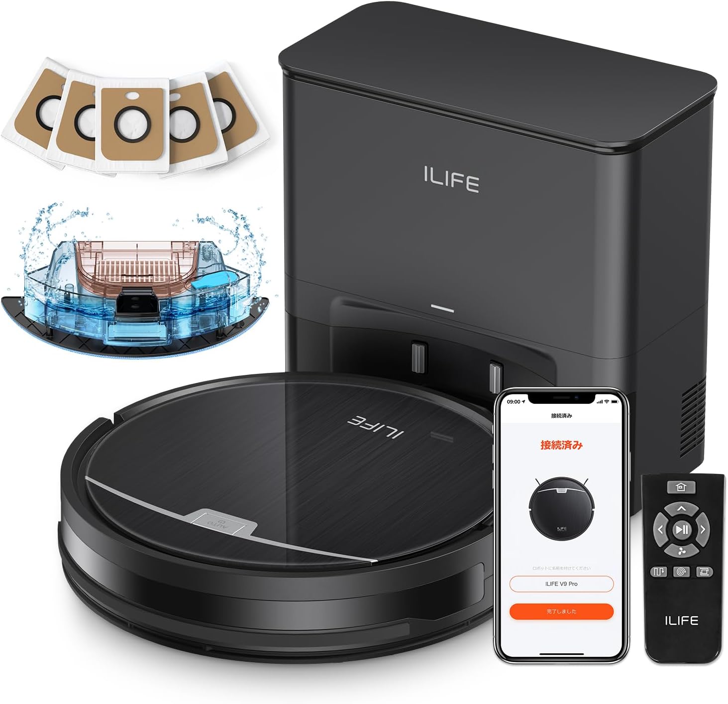 ロボット掃除機 黒 充電ドック付き 20240801153130_367_.jpg