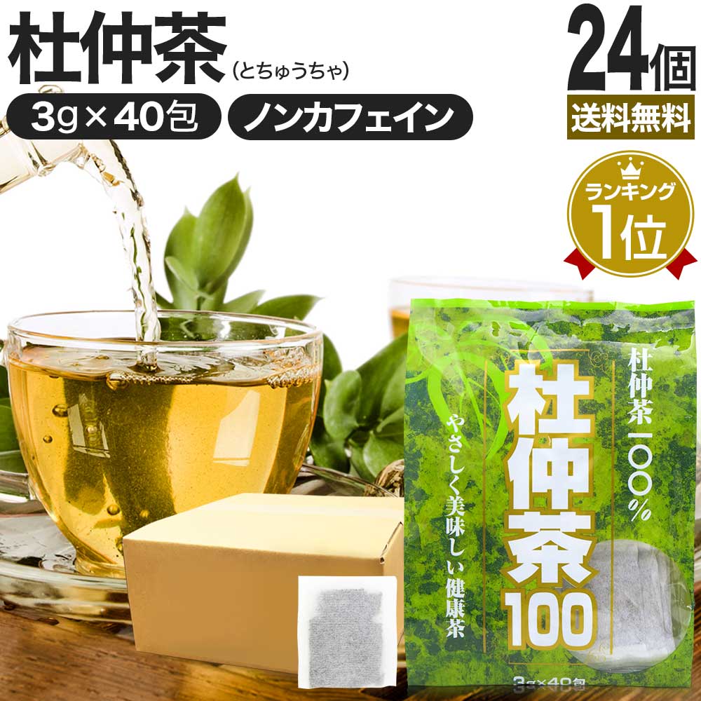 杜仲茶100袋タイプ 3g×40包×24個セット 送料無料 宅配便 | 杜仲茶 とちゅう茶 茶葉 ティーパック ティーバッグ ダイエット ダイエット食品 ハーブティー 無添加 100% ノンカフェイン カフェインレス デカフェ お茶 おすすめ まとめ買い|健康食品と馬油専門店 ユウキ製薬