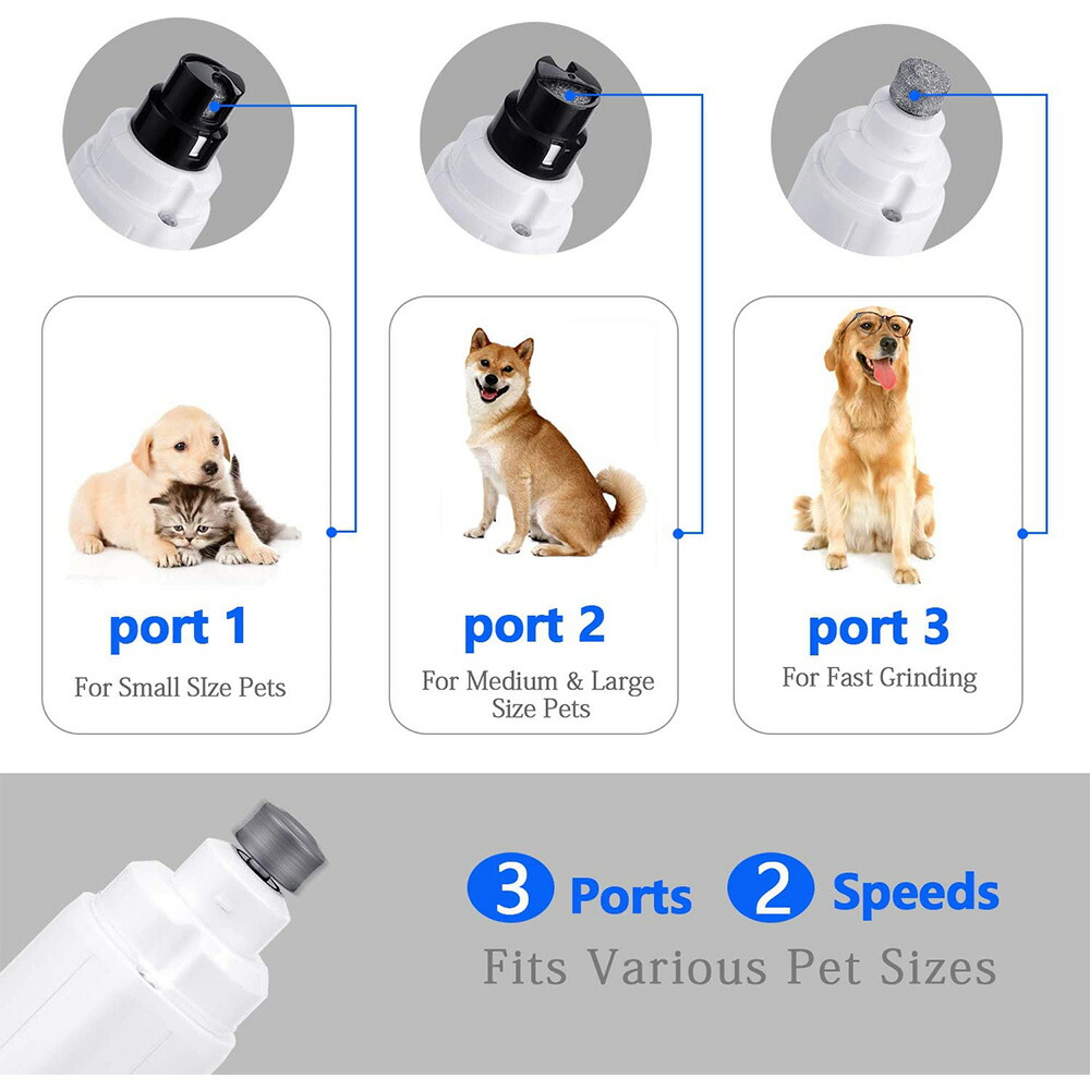 最大59％オフ！ ペット用電動爪切り 電動ペット爪グラインダー 犬猫兼用 小型犬 大型犬対応 電動爪トリマー 爪磨き ペット爪切り 爪とぎ 爪やすり  ネイルトリマー qdtek.vn