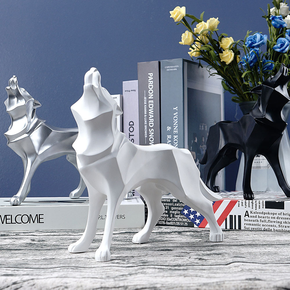 スワロフスキー　SWAROVSKI  灰色オオカミ　ウルフ　置物　オブジェ スワロフスキー SWAROVSKI 灰色オオカミ ウルフ 置物 オブジェ