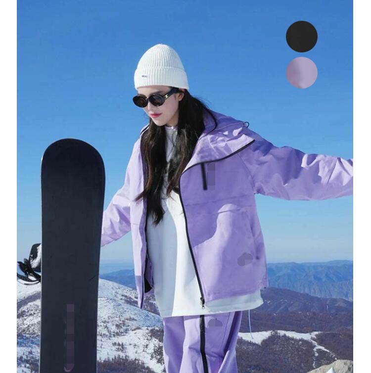 スキーの板お召しもの 貨物輸送無料 雪服 スノーボードお召しもの レディース スノボウェア 2点仕掛ける 上衣 ズボン下 上下仕掛ける 雨合羽防風防寒 生あたたかい 途轍も無い大いさ 雪命のせんたく セットアップ ゲーム盤お召しもの スノーボード スノボー スキーの板 スノボーウェア スノーウェア 韓国風 パープル/黒いこと レディースウェア-スキー用ウェア-ウィンタースポーツ