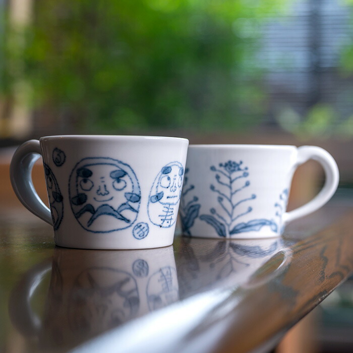 楽天市場】デザイナー吉濱あさこ 磁器マグカップ＜森の仲間：CATネコ