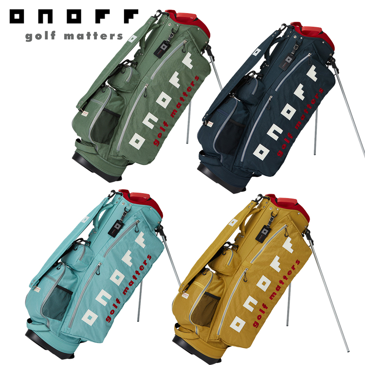 ダークブラウン 茶色 新品 ONOFF オノフ キャディバッグ スタンド 軽量