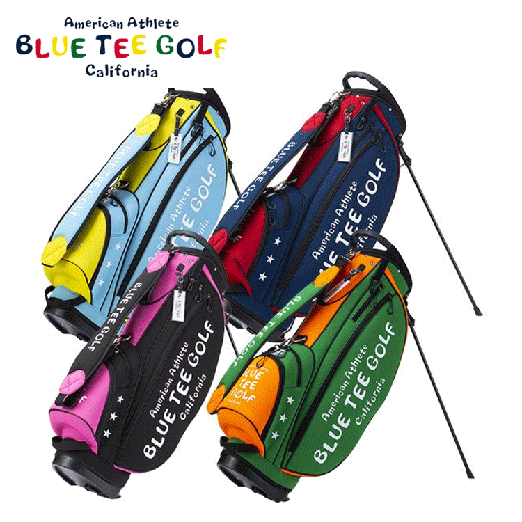 うことで ブルーティーゴルフ ストレッチ 2トーン CB-018 スタンド キャディバッグ サックス×イエロー(SA×YE) BlueTee Golf  ゴルフバッグ ネオプレン：アトミックゴルフ ィバッグが - shineray.com.br