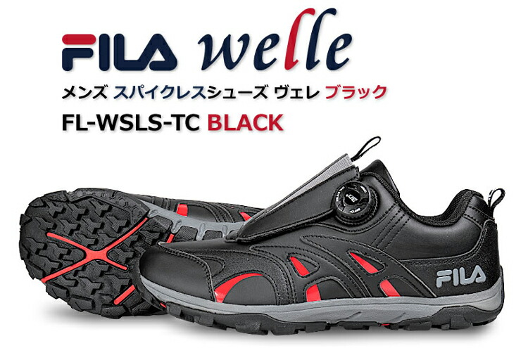 FILA GOLF メンズ スパイクレスシューズ welle FL-WSLS-TC ブラック