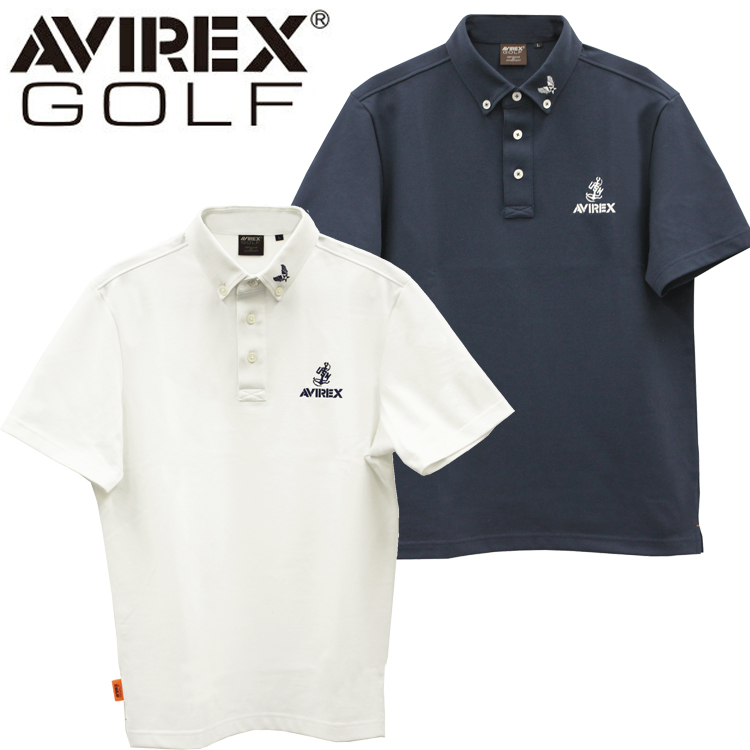【新品未使用】AVIREX GOLF 半袖ポロシャツ カーキ系 新品未使用】AVIREX GOLF 半袖ポロシャツ カーキ系 メンズウェア