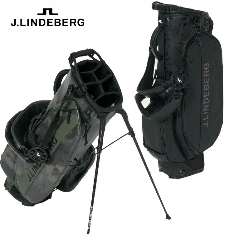 JLINDEBERG ジェイリンドバーグ コラボ キャディバッグ ブラック J.LINDEBERG（ジェイリンドバーグ）【VESSELコラボ】キャディ