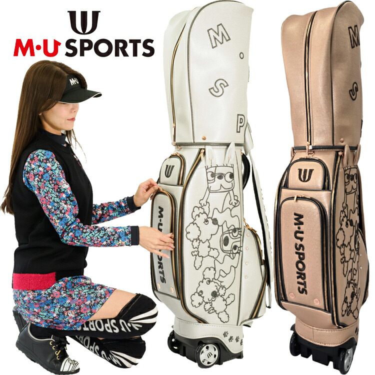 楽天市場】MU SPORTS MU スポーツ キャディバッグ ゴルフバッグ