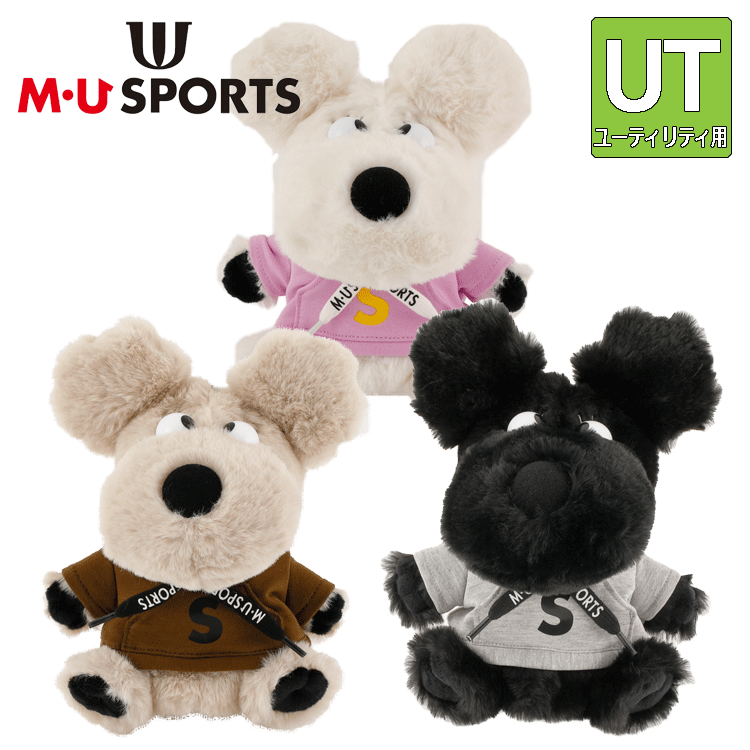 MU SPORTS　MU スポーツ ユーティリティ用 ヘッドカバー 703Q3550【ヘッドカバー 】【UT】【M・U SPORTS】【MUスポーツ】【エムユー】【Uｍo】【Melu】【Shushu】