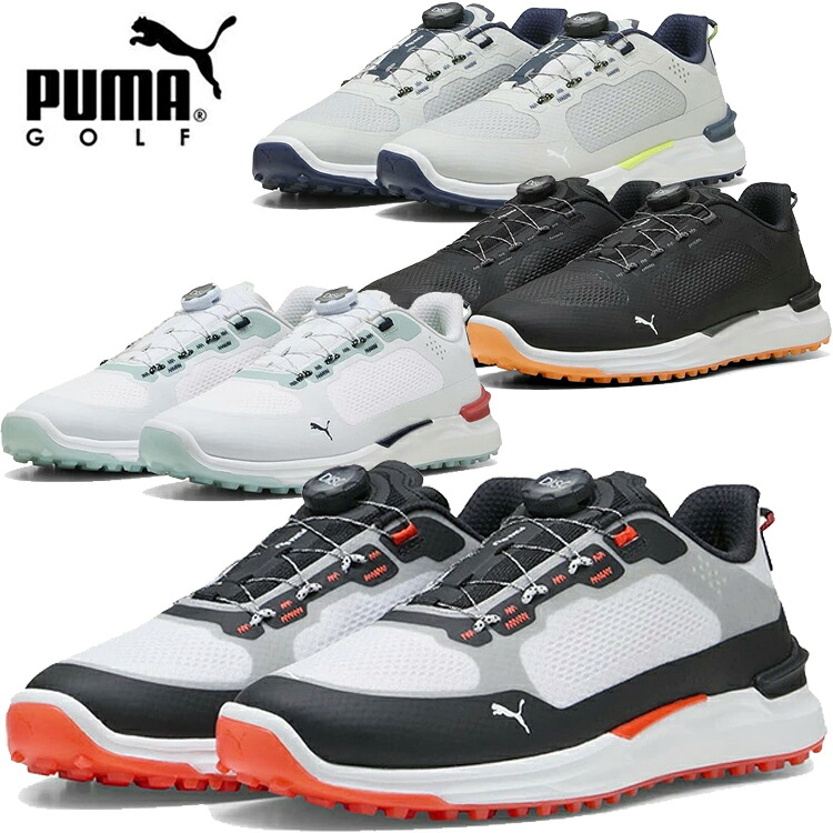 プーマ ゴルフ PUMA GOLF ゴルフシューズ イグナイト エレベート Ｘ ディスク スパイクレスシューズ メンズ 310724 スパイクレス 2025年モデル