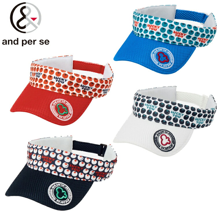 and per se レディース バイザー AFS8736 ハット 帽子 サンバイザー【アンパスィ】【ゴルフ】【帽子】【VISOR】【2026】