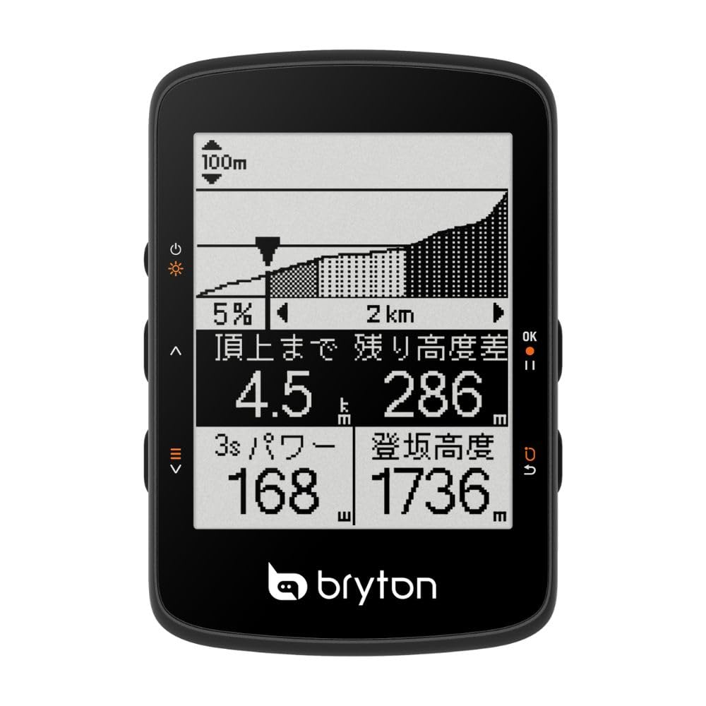 ブライトン(Bryton) Rider 460/17 循環過程電子計算機 サイコン 銀輪用ルートナビ GPS積み上げる 2.6/3 in 見せびらかす 無線電話 ブルートゥース ANT+相応う