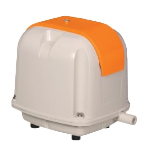 安永エアポンプ AP-80G ブロワー 浄化槽用 オレンジ色 80L 100V AC 電源コード式 水ポンプ｜ゆうゆうマーケット