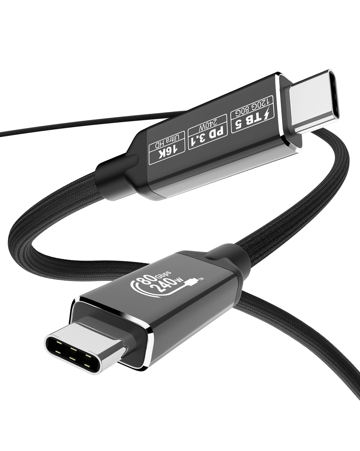 USB4ケーブル 80Gbps 240W 急速充電 8K 16K 高解像度映像出力 USB-C Type-C ケーブル データ転送 高速通信 帯域幅ブースト 互換性 Thunderbolt 4 Thunderbolt 3 対応 ノートPC スマホ タブレット 周辺機器 接続｜ゆうゆうマーケット