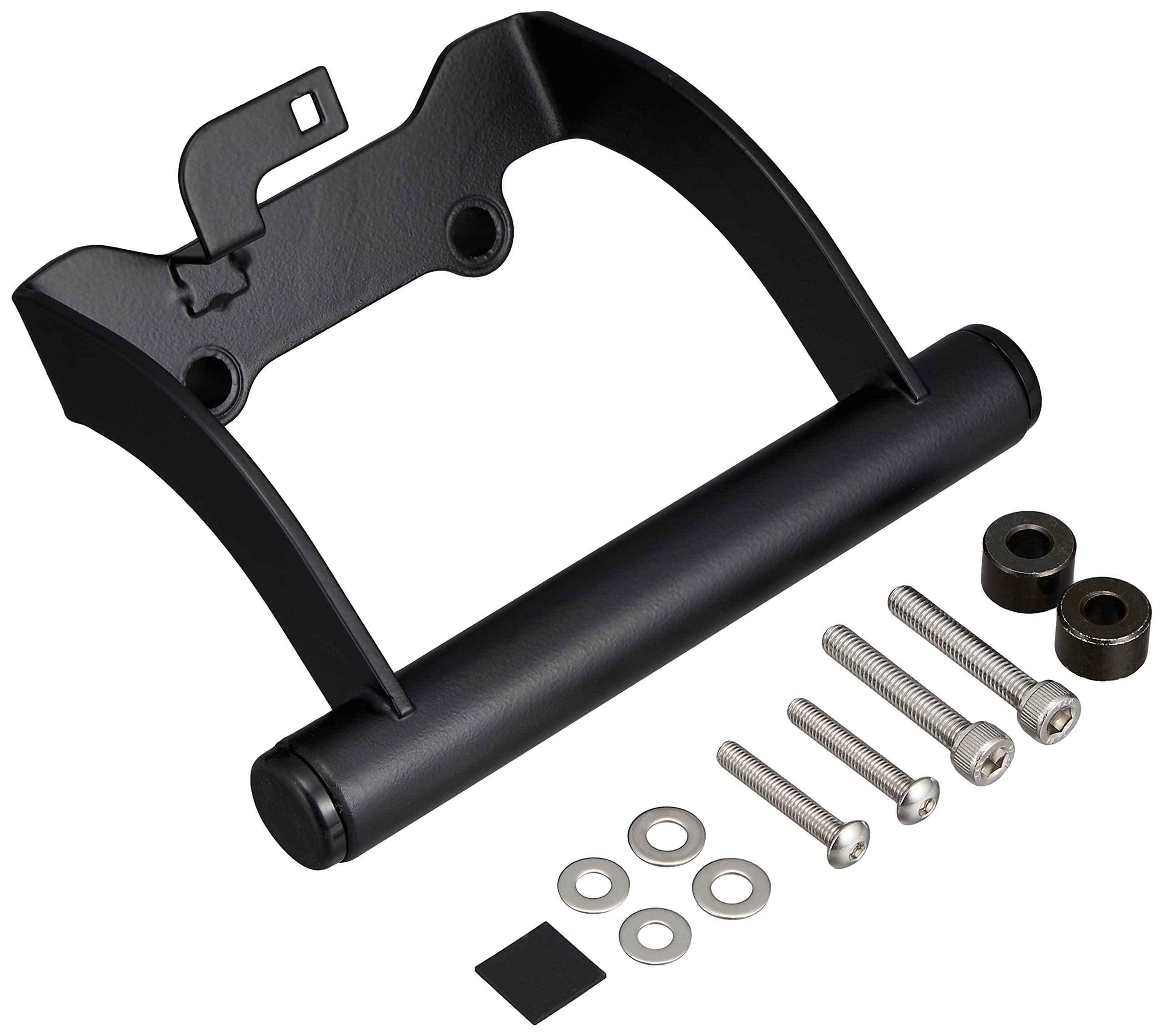 バイクパーツ ステー ハンドル マウントバー スチール製 φ22.2mm マットブラック|ゆうゆうマーケット