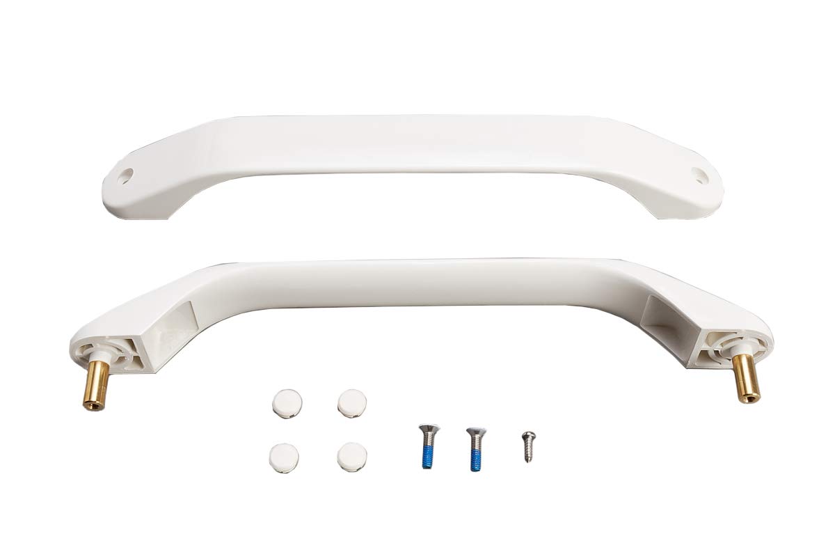 2枚折りドア用 弓状バー型把手 オフホワイト 樹脂製 後継品 GRYGVGY194Z｜ゆうゆうマーケット