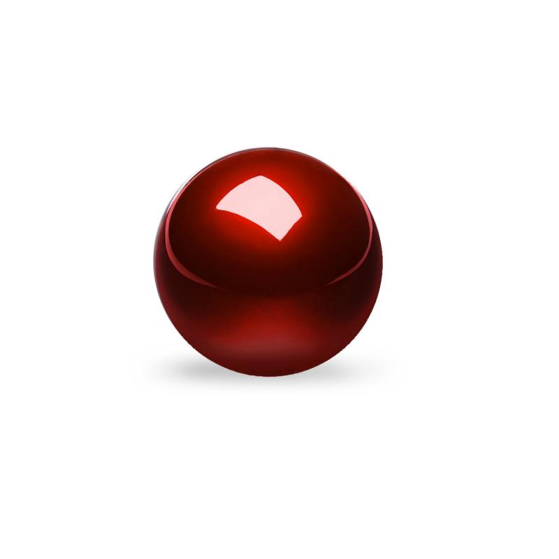 ぺリックス PERIPRO-304 55 mmトラックボール 光沢仕上げ レッド 他社製55mmトラックボールマウスと互換性あり【正規品】(交換用トラックボール)