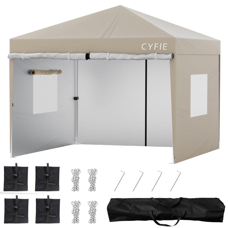 楽天市場】CYFIE タープテント 横幕/サイドシート付 ワンタッチタープ