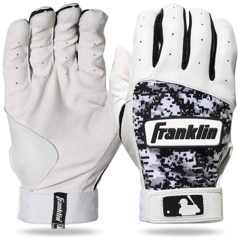 フランクリン FRANKLIN バッティンググローブ(両手用) DIGITEK 野球 バッティング 手袋 バッテ バッ手 プロ 22AW(21060/21062) 21060WHT/BLK Mサイズ