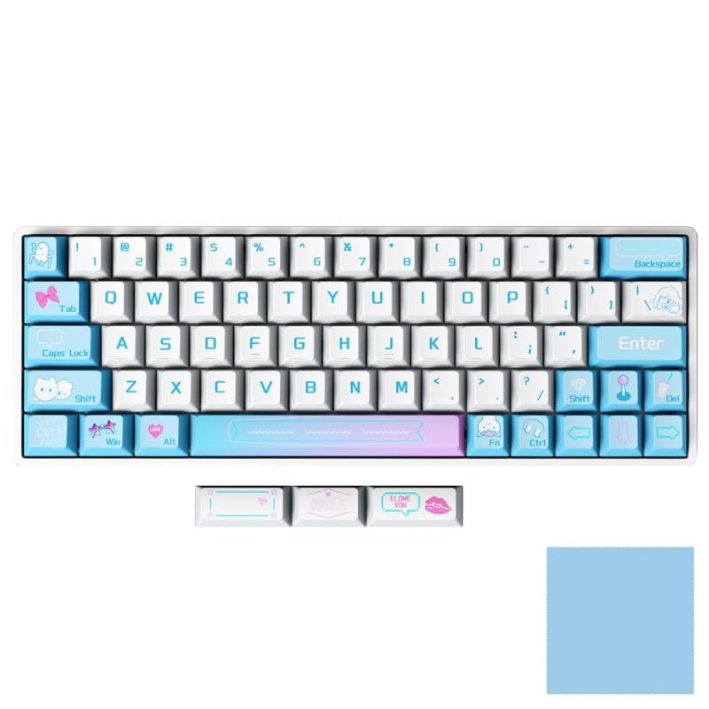 【国内正規】 Sikakeyb Castle HM66 ゲーミングキーボード ラピッドトリガー 搭載 US配列 有線 Keyboard 調整可能な アクチュエーションポイント 最短 0.01ｍｍ Type-Cケーブル 66キー マグネット