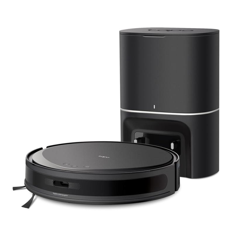 Tapo 薄型ロボット掃除機&自動ゴミ収集機 MagSlim・・ LiDARナビゲーション搭載 5300Paパワフル吸引 水拭き マッピング Tapo IQ+ Smartで清掃 高性能 効率掃除 自動充電 Google Home アレクサ 音声コントロ
