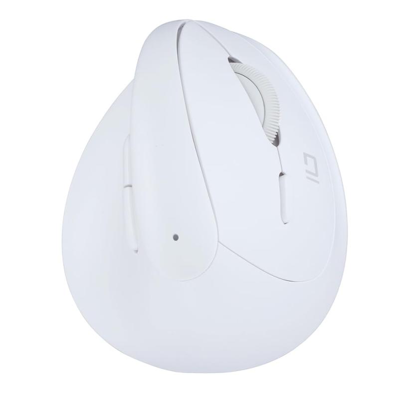 Digio2 ミニ エルゴノミクス Bluetooth マウス 静音 5ボタン BlueLED ホワイト