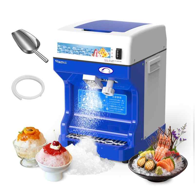 Vtsmax電動かき氷機 業務用 アイススライサー 家庭用 氷粉砕機 スムージー作り シャーベット100V-110V