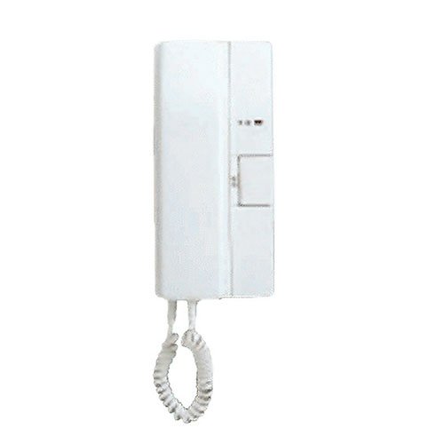 部屋の入り口電話機 増設親機 AC100V 50/60サイクル 使い果たすワット数最大限度5.5W 待受2W 陰電子発振音 門守り機親機間2線無相互対立 親機間4線同じよう 通達異なり門守り機親機間150m0.65Φ 親機最遠増設親機間75m0.65Φ 色白