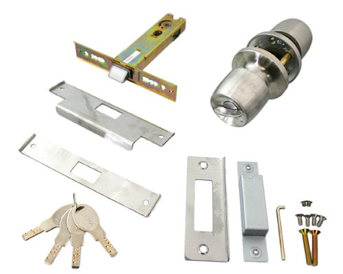 取替錠 玄関 事務所 勝手口用 アルミ框扉用 ディンプルシリンダー 扉厚25~43mm バックセット100mm ストレート L型防犯フロント ネジピッチ60 64 69.5 80 90 110mm ディンプルキー4本付｜ゆうゆうマーケット