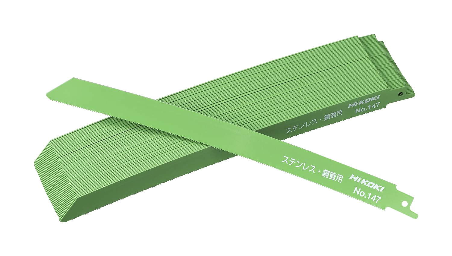 ひん曲げるセーバソーブレード レシプロソーブレード 替刃 薄物 ステンレス鋼管材 厚さ2粍以下 18山 行列II SKH56 全長250粍 刃厚0.9粍 50枚入