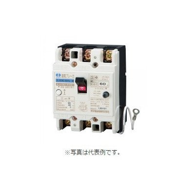 短絡ブレーカ 60AF 3P2E 50A 30mA AC100/200V 5kA 物のみごとに電磁式 線取り締まり端子 M5 タテ100粍 ヨコ75粍 フカサ60粍 手持ち部分高さ78粍 22 最大限度繋ぎ合わせる能力のある電話線 端子取りまかなう2個 封ずるお皿 タッピングネジ2本