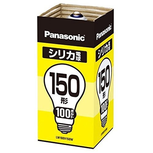 二酸化ケイ素白熱電球 150形 1個入 5個書き割り