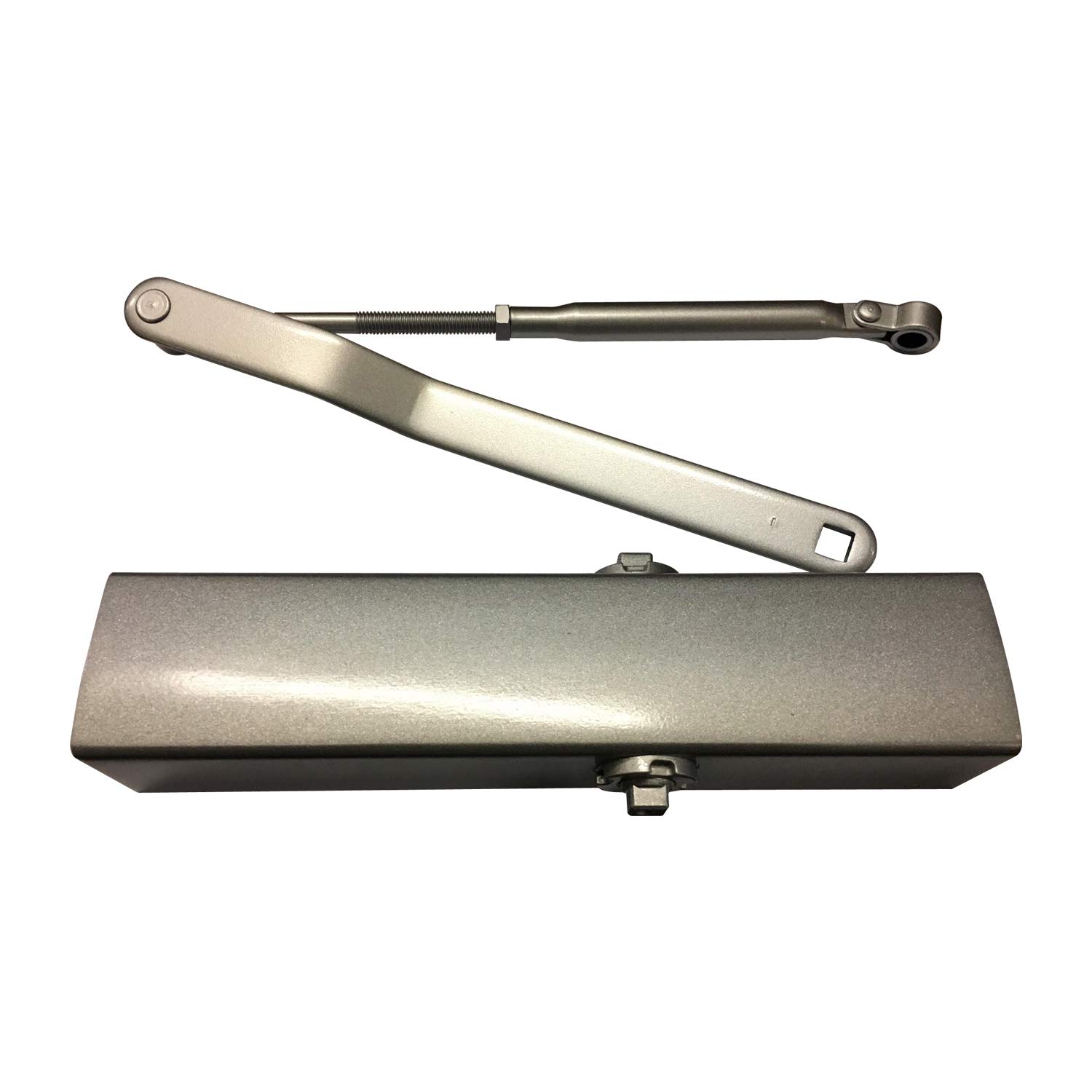 ドアクローザー 含み型 段付腕型 しろがね色 決定付ける兼用 ラッチング・アクション 3弁膜合わせる 第2機敏さ 幅900×高さ2100粍 掛け目25~45kg