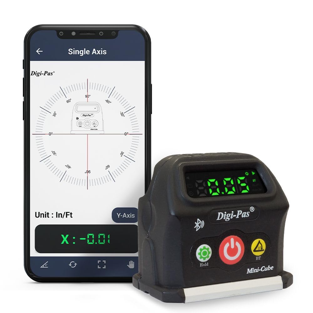 スマートキューブレベル 2軸角度計 磁石付 価値づける器 水に揺るぎない スマホ書きあらわす相応う 角度価値づける器