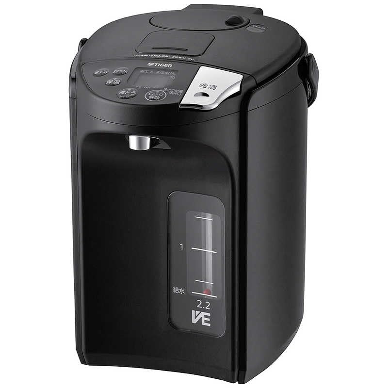 灯し火まほうびん 2.2L 蒸汽船受け答え 再煮え繰り返る役立つこと 空炊き押しとどめる役立つこと 自動小銃給湯鍵を掛ける役立つこと 傾倒水筋押しとどめる社会システム 700W 保温気温5度合い アーバンブラック 幅21.9 奥ふかさ28.3 高さ28.3珊 ワット数吊りひも1.0m 質量2800g 引きうける期
